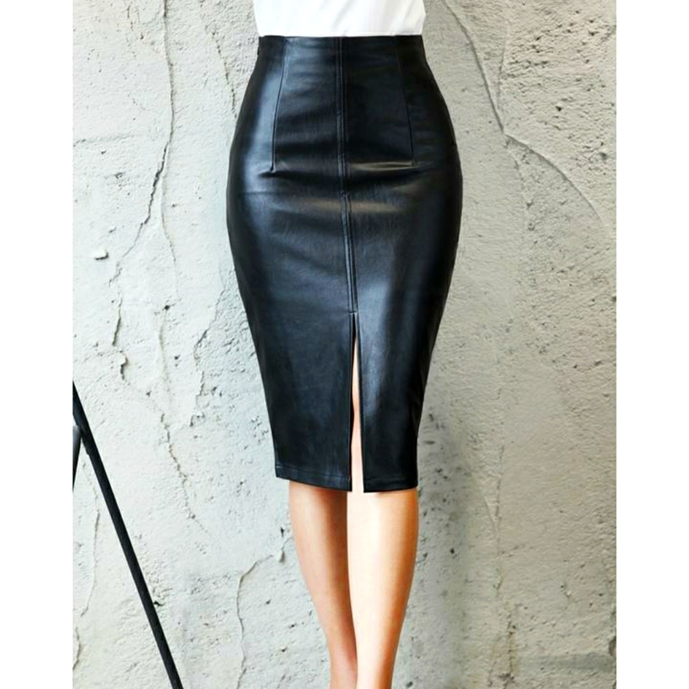 Black Leather Skirt